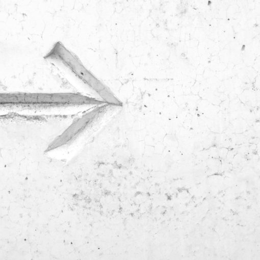 Right arrow sign on wall, illustrating tech trends shaping 2011