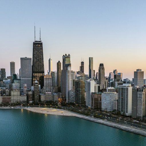 Chicago skyline along Lake Michigan, illustrating the Chicago cloud tax