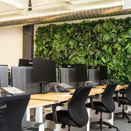 Black office rolling chairs and table, illustrating cloud computing for startups