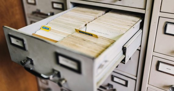 File cabinet, illustrating data governance for cloud computing