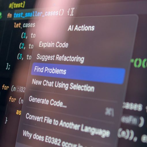 Computer screen displaying code with a context menu, illustrating cloud data security