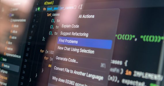 Computer screen displaying code with a context menu, illustrating cloud data security