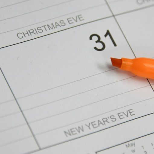 Marker on calendar, illustrating cloud predictions for 2011