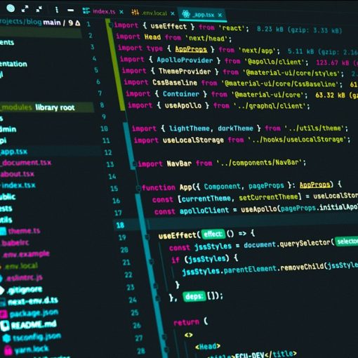 Code editor displaying react source code, illustrating testing in the cloud