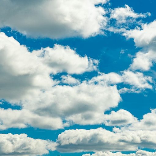 White clouds in the sky, illustrating trademarking the term cloud
