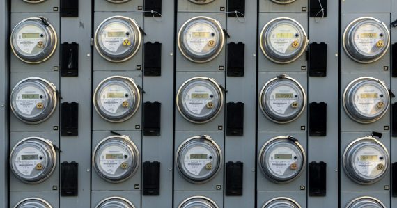 Black and white electric meter, illustrating IT as a commodity