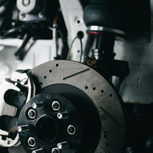 Close-up of a car's performance brake system, illustrating slowing desktop virtualization deployments