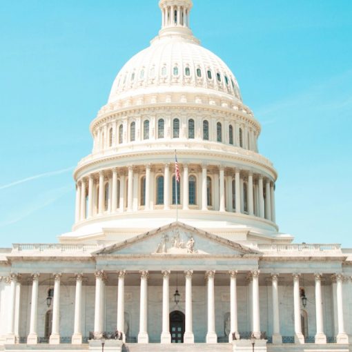 The US Capitol on Capitol Hill, illustrating the federal Cloud-First plan