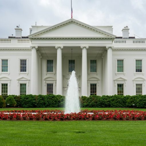 A large white building with a fountain in front of it, illustrating the GSA cloud proof of concept