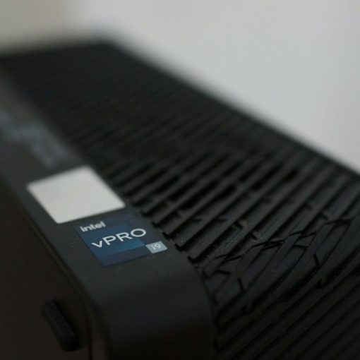 Black desktop computer with intel vpro, illustrating a Plano, TX company entering cloud computing