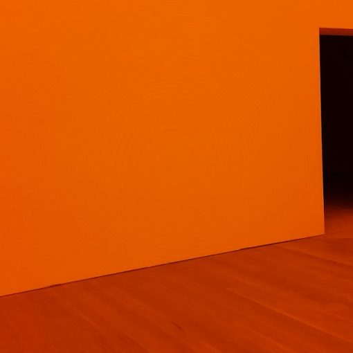 Orange room with open door, illustrating customers not securing the cloud
