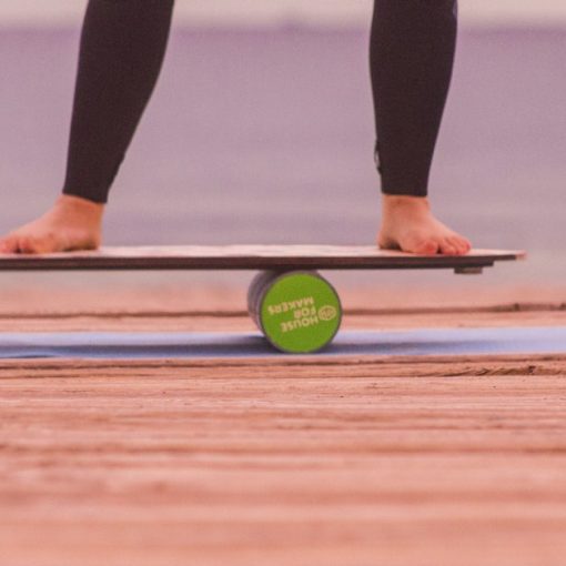 Person on balance board, illustrating desktop virtualization tipping point