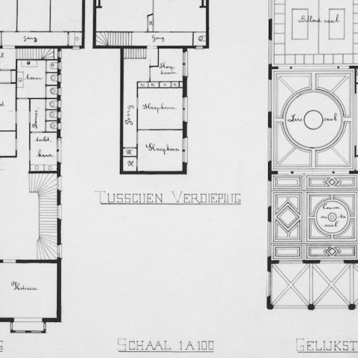 Architectural blueprint for a cafe restaurant, illustrating unified communications virtualization reports